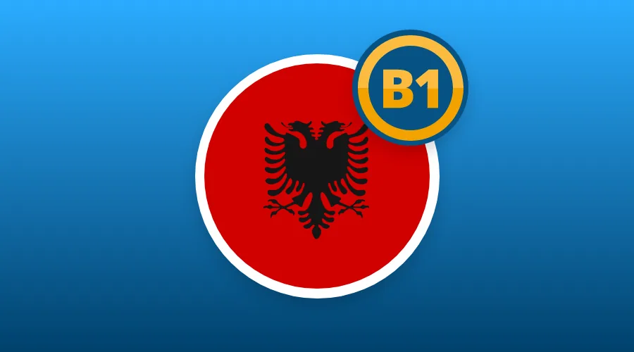 ALBANIAN B1 LEVEL AVAILABLE
