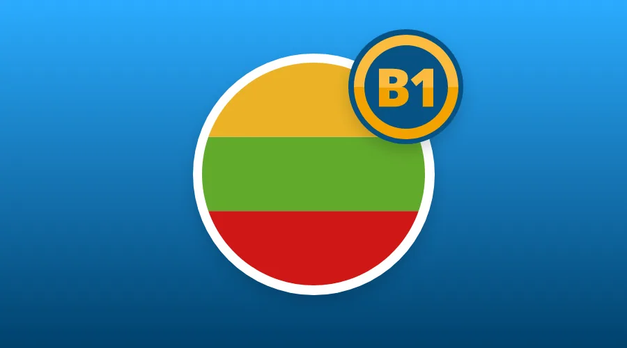 LITHUANIAN B1 LEVEL AVAILABLE